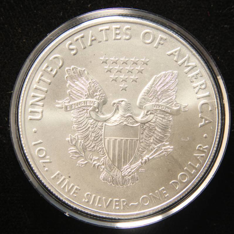2019 AMERICAN SILVER EAGLE 1 TROY OZ. .999 FINE SILVER IN AIRTITE