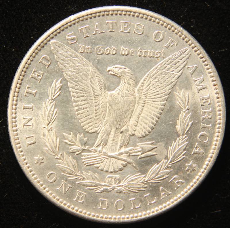 1890 MORGAN SILVER DOLLAR BU-UNC