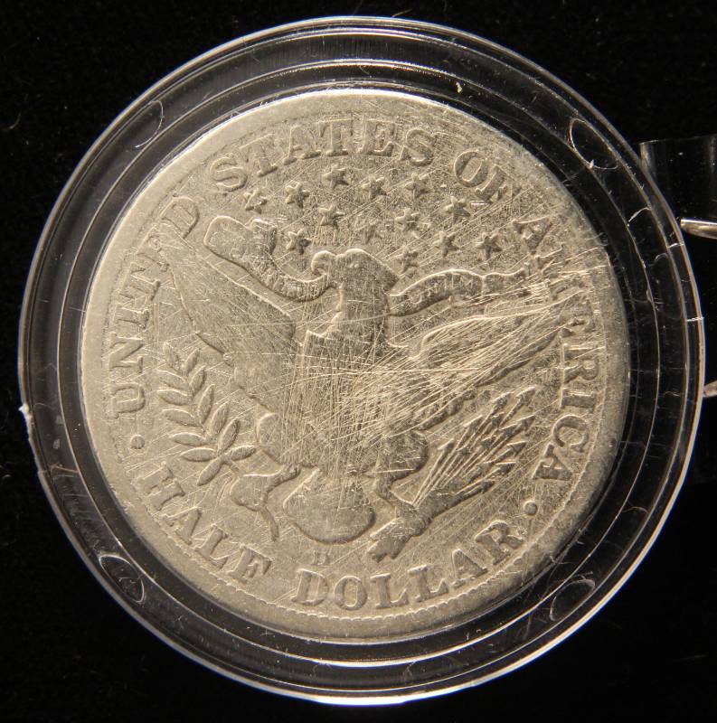 1913-D BARBER HALF DOLLAR IN AIRTITE