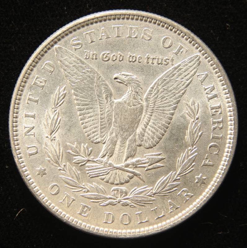 1887 MORGAN SILVER DOLLAR AU55