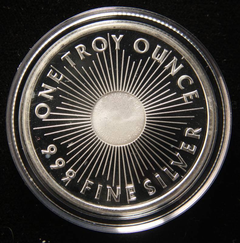 1 TROY OZ. .999 FINE SILVER SUNSHINE MINT IN AIRTITE