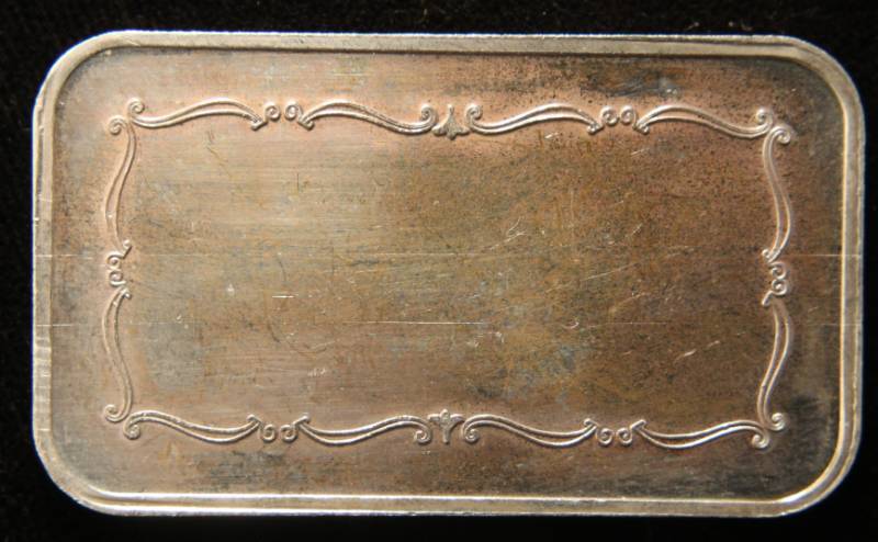 1 TROY OZ. .999 FINE SILVER BAR VINTAGE SILVER TRADE UNIT