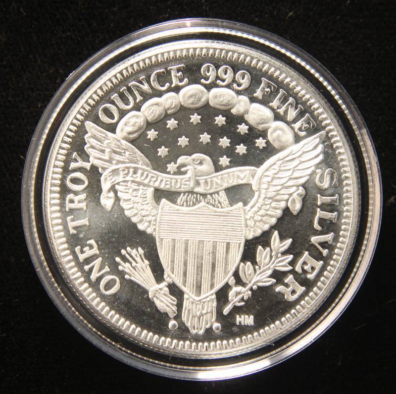 1 TROY OZ. .999 FINE SILVER 1964 KENNEDY DESIGN IN AIRTITE
