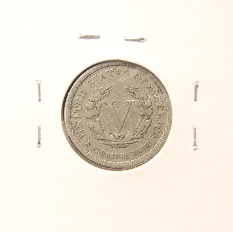 1883 NO CENTS LIBERTY V NICKEL FINE
