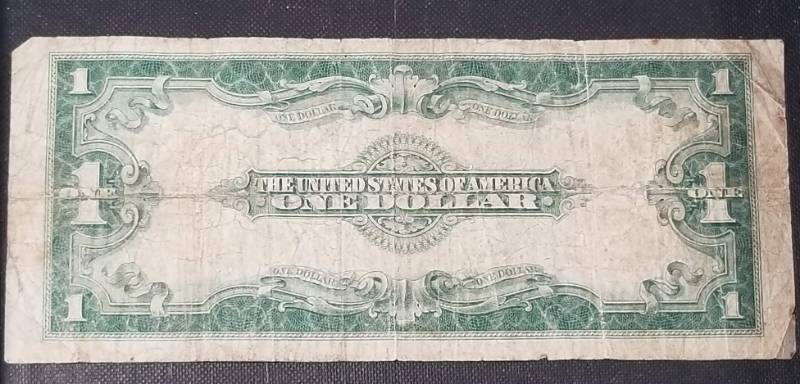 1923 US LARGE SIZE $1 SILVER CERTIFICATE HORSE BLANKET NOTE