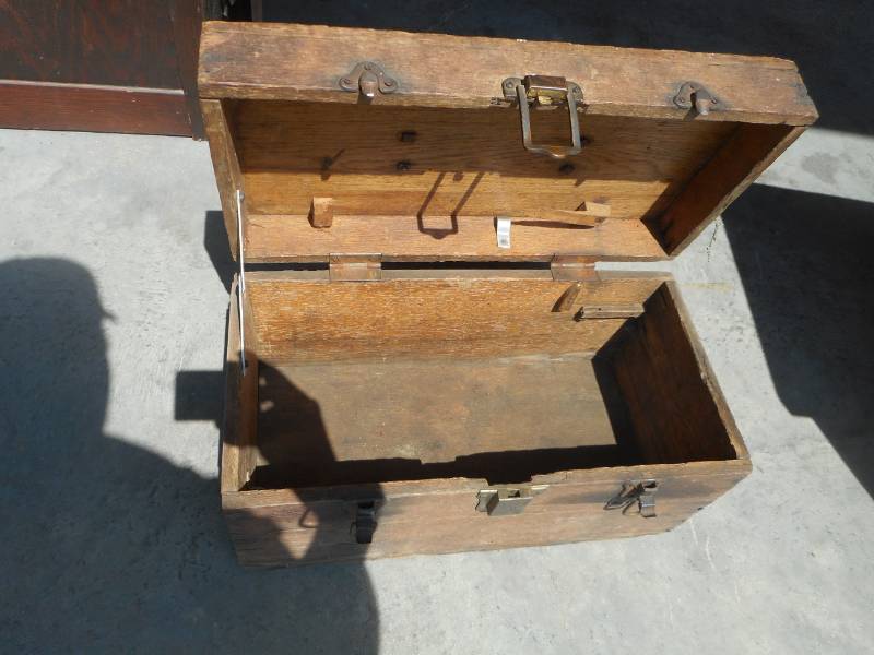 lot 55 image: Three Handmade Wooden Chests