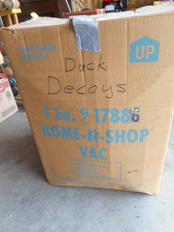 lot 36 image: 13 Plastic Duck Decoys