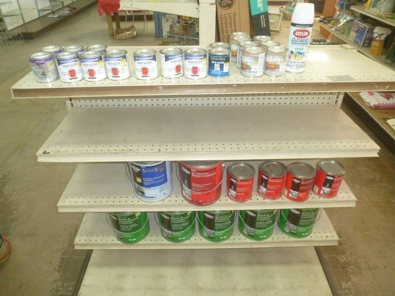 lot 12 image: End Cap Paint Roof Cement