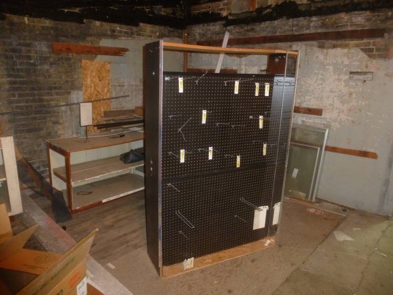 lot 139 image: Black Peg Board Display