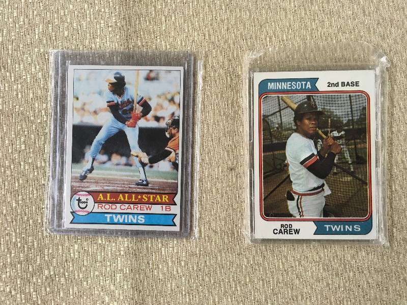 lot 532 image: 1974 & 1979 Rod Carew Cards
