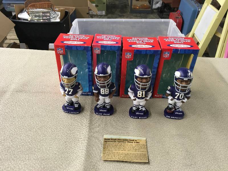 lot 535 image: Autographed Purple People Eaters Bobble Heads