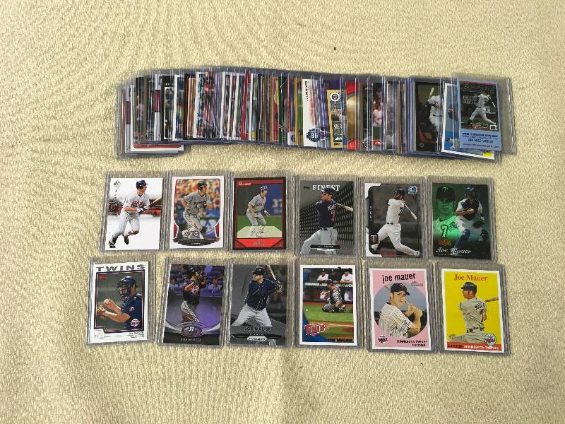 lot 541 image: 50 Joe Mauer Cards