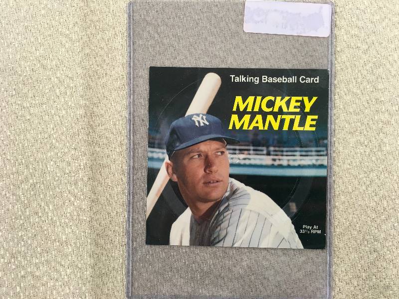 lot 544 image: Mickey Mantle Talking Baseball Card