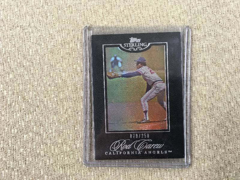 lot 542 image: Topps Sterling Rod Carew Card 079250