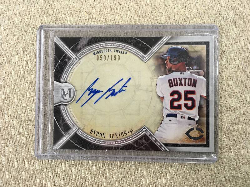 lot 550 image: Hand Signed Topps Certified Byron Buxton Card 050199