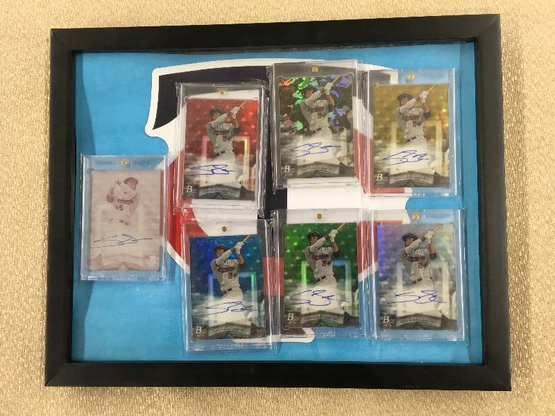 lot 562 image: 2014 Bowman Platinum Miguel Sano Rookie Autograph Cards Rainbow