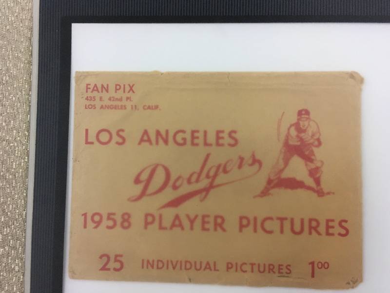 lot 564 image: 1958 Los Angeles Dodgers Player Pictures