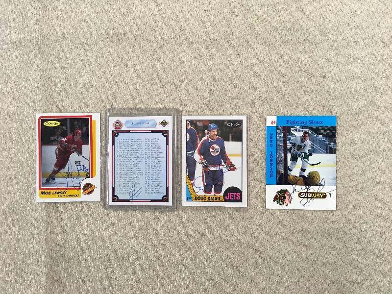 lot 575 image: 4 Signed Sioux Alum Cards