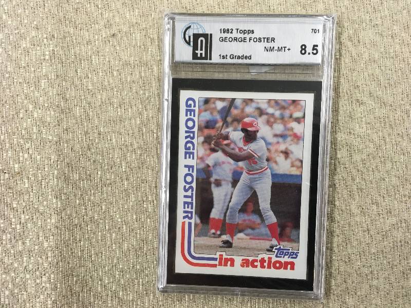 lot 585 image: 1982 Topps George Foster Card Mint 8.5