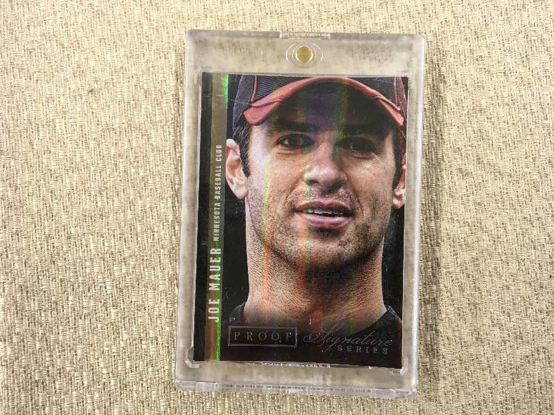 lot 586 image: 2012 Panini Proof Joe Mauer Card 15