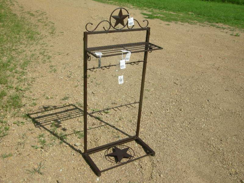 lot 12 image: Metal Star Boot Rack
