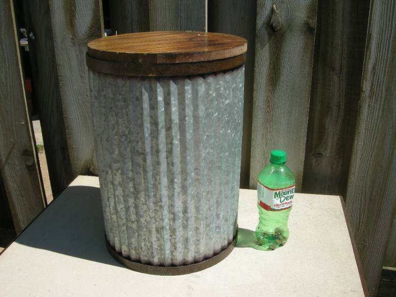 lot 20 image: Stool - Storage Can