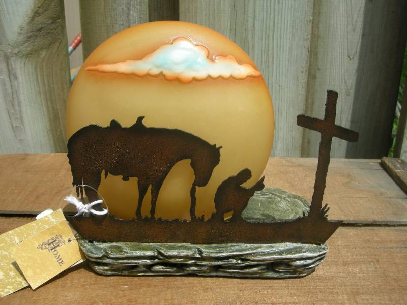 lot 68 image: Praying Cowboy Nightlight