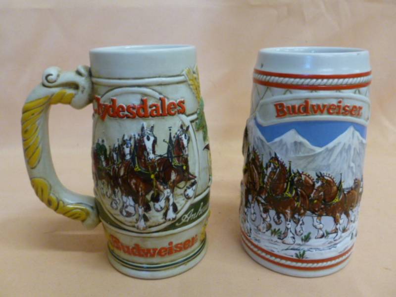 lot 134 image: Budweiser Steins