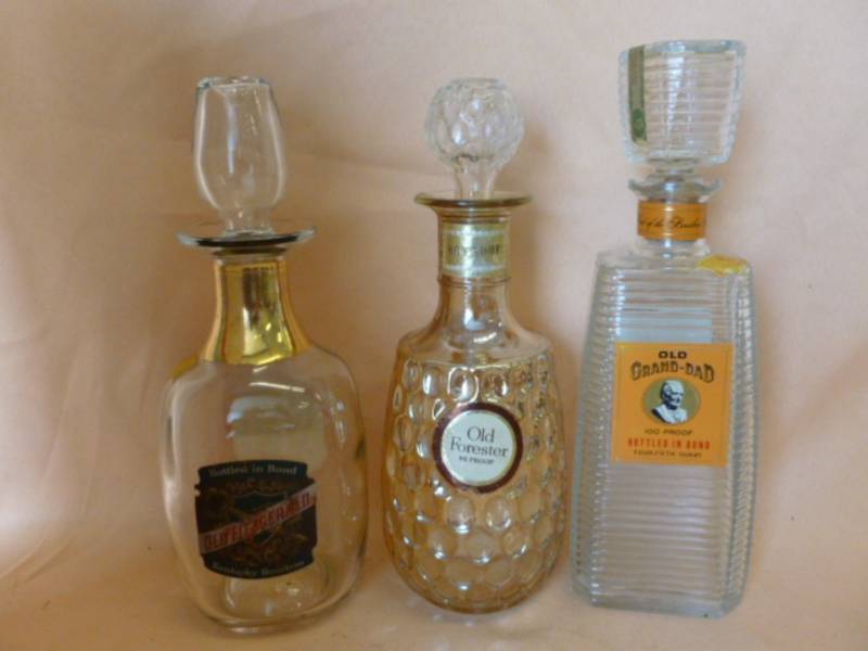 lot 210 image: Vintage Whiskey Decanters
