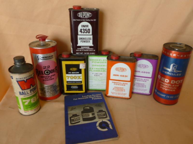 lot 226 image: Vintage Gun Powder Containers