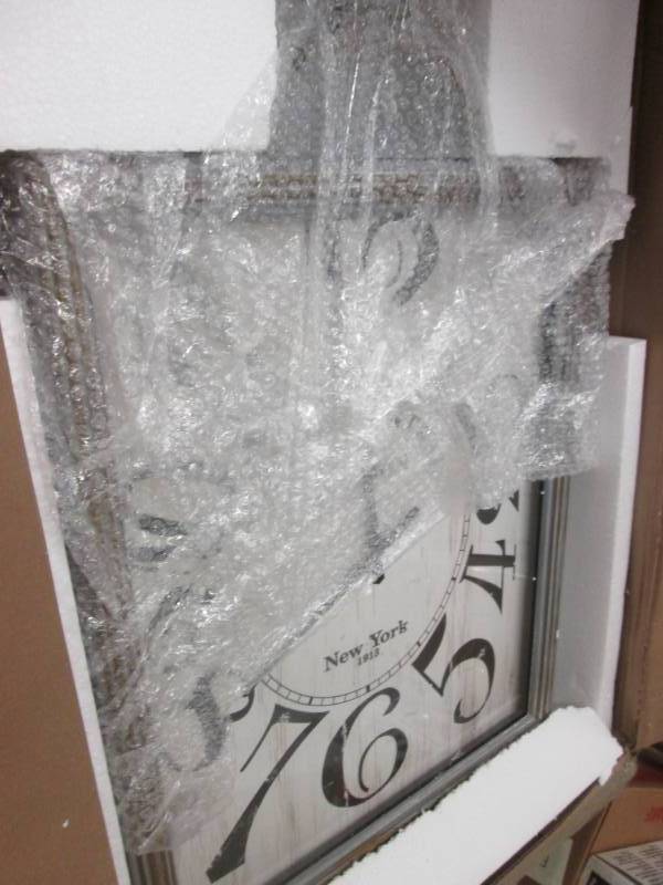 lot 3 image: Station Wall Clock open box Retail ...