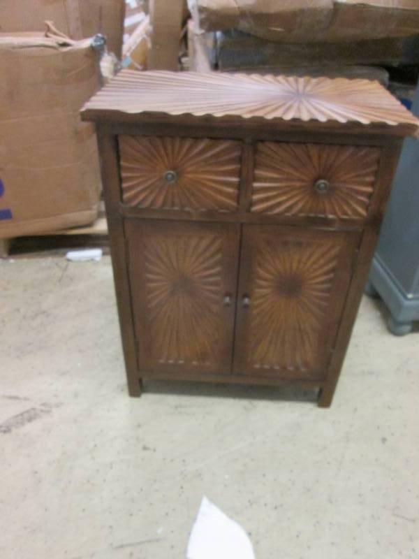 lot 15 image: Decorative Accent Cabinet open box,...