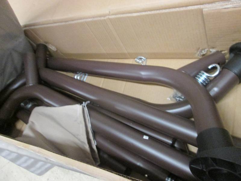 lot 19 image: Steel Hammock open box Assembly req...