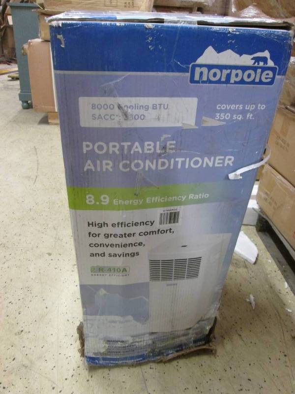 lot 23 image: Norpole Portable AC Unit open box ...