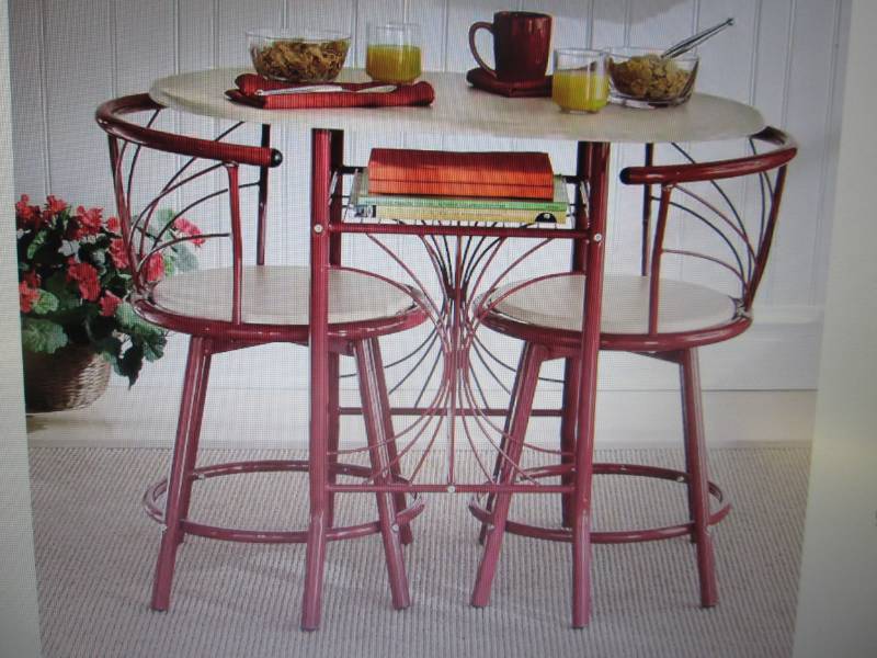 lot 27 image: Colorful Bistro Set open box Retail...