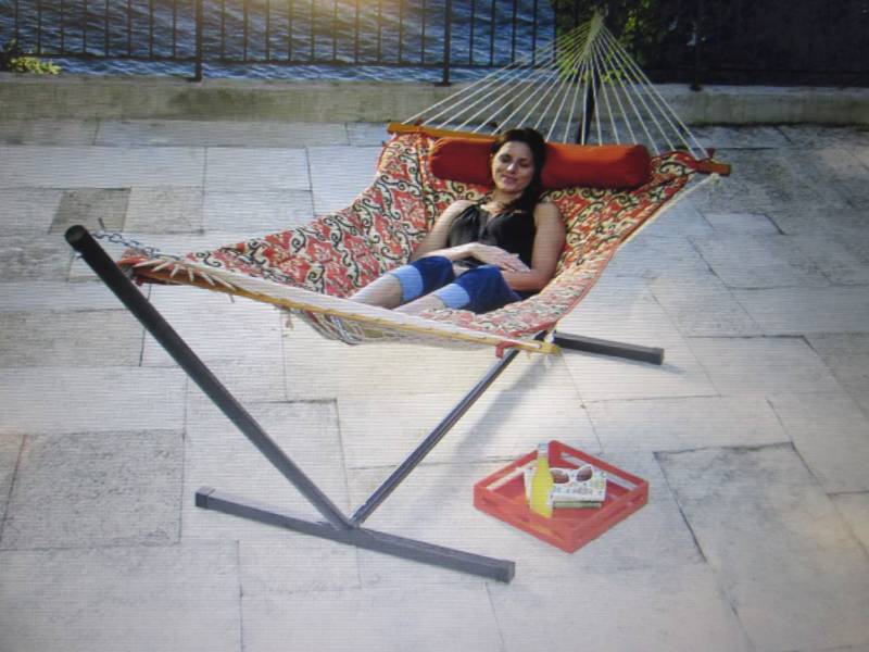 lot 41 image: Hammock Stand open box Retail $169....