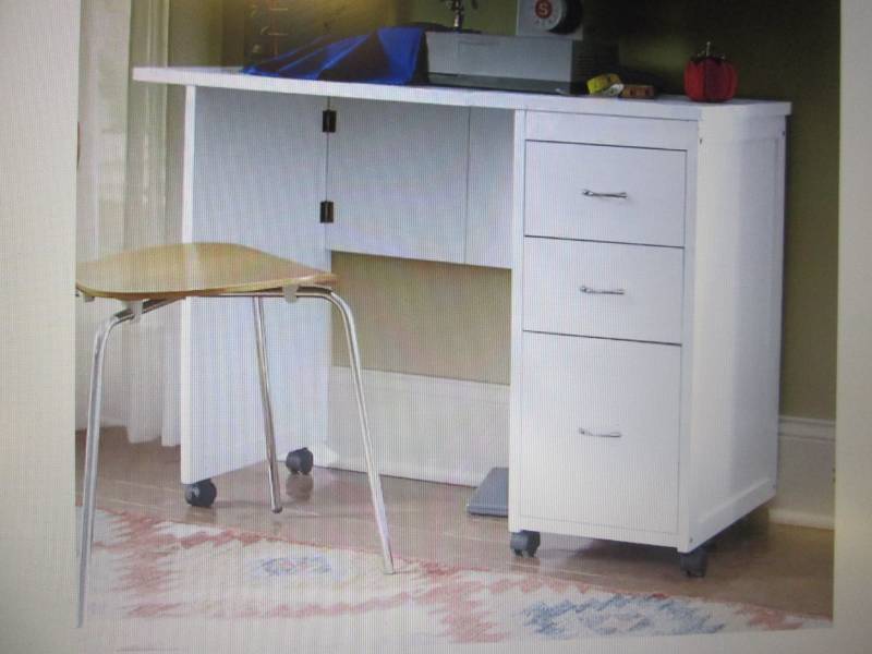 lot 47 image: Drop Leaf Work Table open box Retai...
