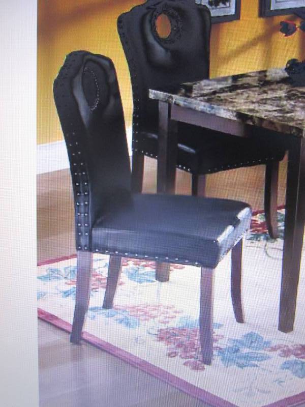lot 72 image: Nailhead Dining Chair open box Reta...