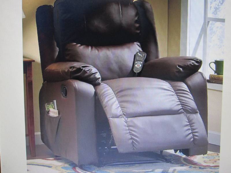 lot 78 image: Massage Recliner open box Retail $3...