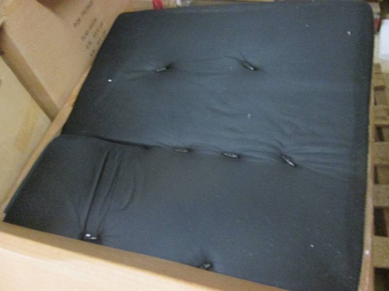 lot 91 image: Black Lounger Chair open box Retail...