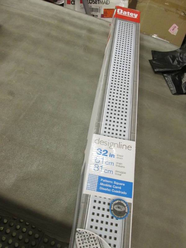 lot 148 image: Oatey Designline 32 in. SS Linear D...