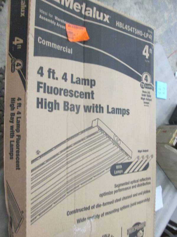 lot 153 image: Metalux 4-Light 2 ft. x 4 ft. White...