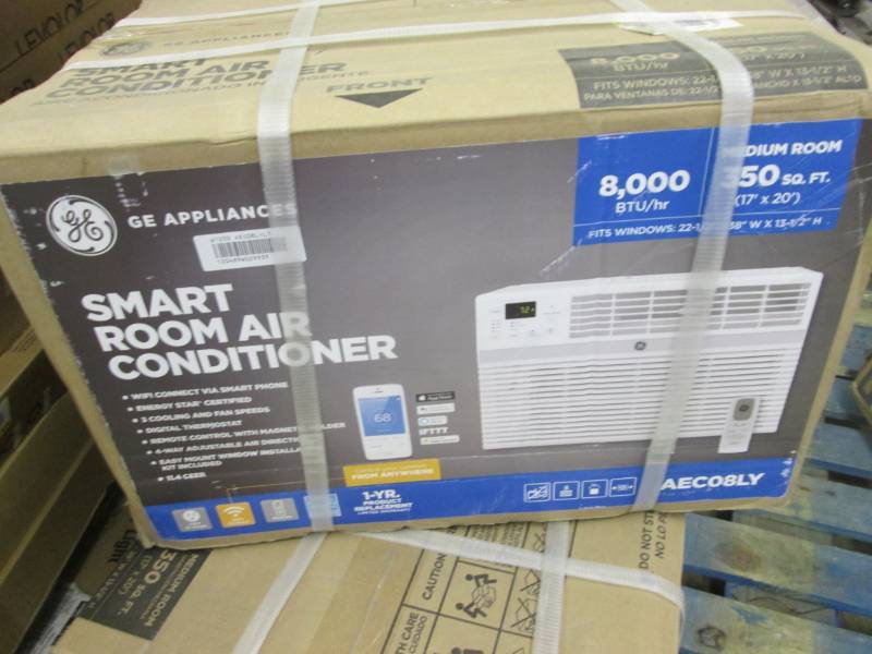 lot 155 image: GE 8,000 BTU 115-Volt Smart Window ...