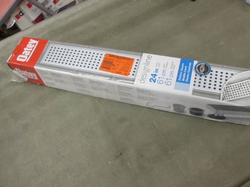 lot 171 image: Oatey Designline 24 in. SS Linear D...