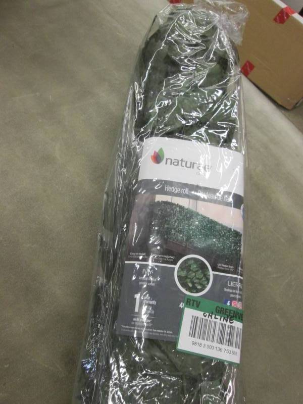 lot 176 image: Privahedge 40 in. x 96 in. Faux Ivy...