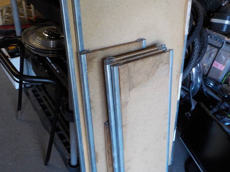 lot 50 image: 8 Wood Shelves- 23-46 Shelves...