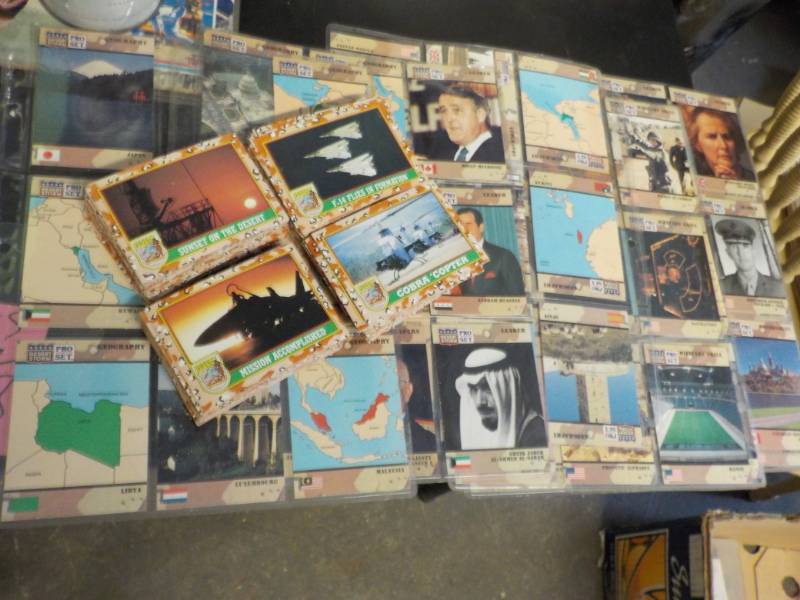 lot 98 image: Lot of Desert Storm Trading Cards- ...