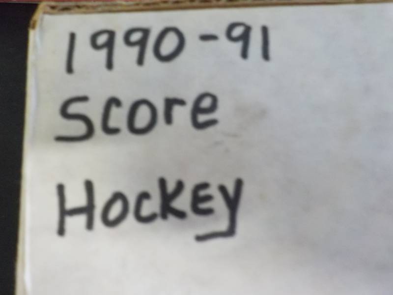 lot 103 image: Box of 1990-91 Score Hockey Cards...
