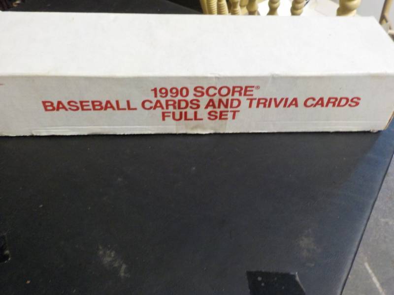 lot 108 image: 1990 Score Baseball and Trivia Card...