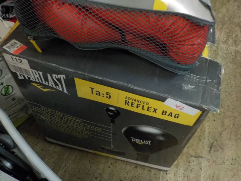 lot 126 image: Everlast Advanced Reflex Bag and Gl...